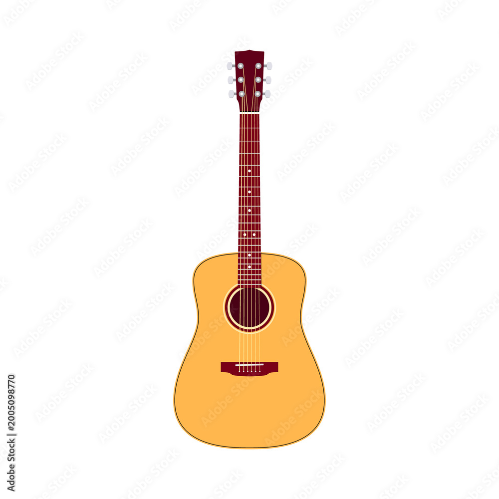 Obraz premium Classical acoustic guitar.