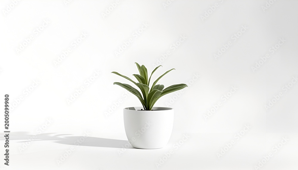 Fototapeta premium Potted plant isolated