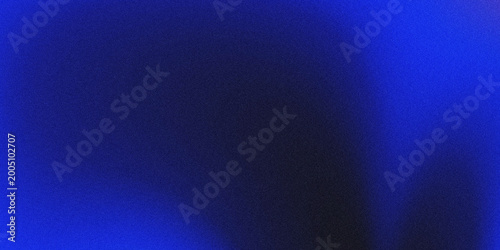 Billede på lærred Dark blue to black gradient background with grainy noise texture, ideal for moody digital designs, tech projects, and creative overlays