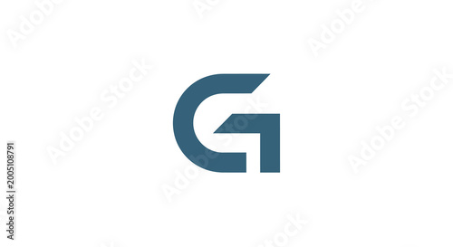 Free Download Modern geometric logo design, abstract letter G symbol, clean corporate branding, minimalist icon - GFXLoad