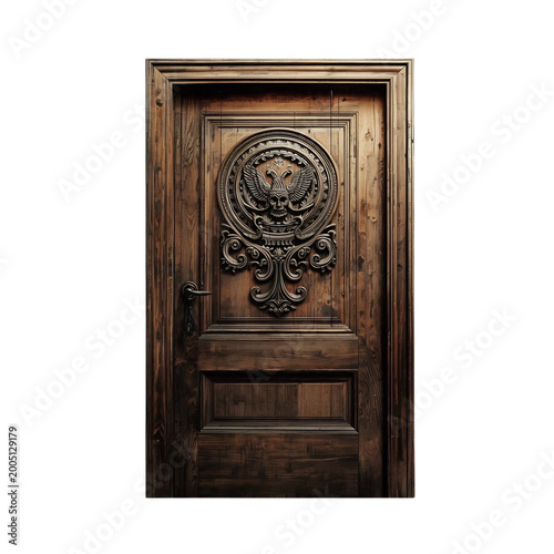 antique wooden door