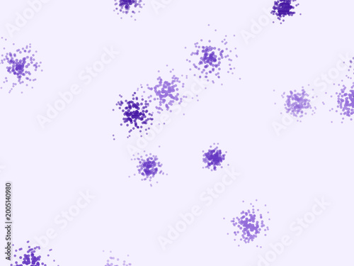 Tableau sur toile Scattered Dot Groups Clean Abstract Background