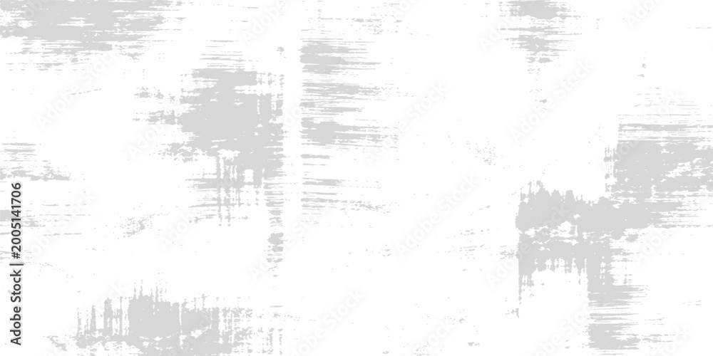 Fototapeta premium Light gray glitch grunge background: minimal abstract distortion with soft ink patches, faded noise streaks and clean monochrome texture design