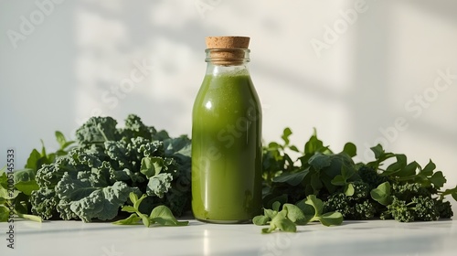 fresh herbs in a glass jar