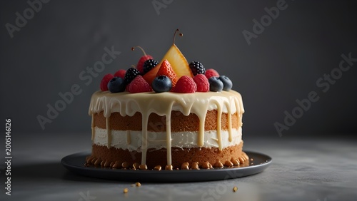 birthday cake with candles