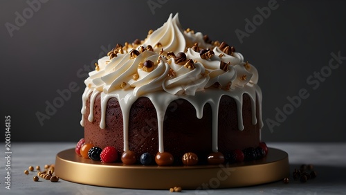 birthday cake with candle