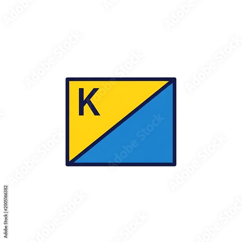 Geometric shape letter K logo. Free Download Geometric shape letter K logo. - GFXLoad