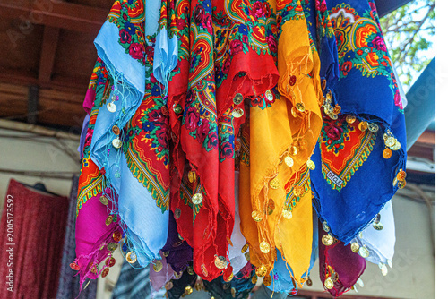 Cuadro en lienzo The scenic views of the scarves in Gaziantep is a very rich city in mother-of-pe