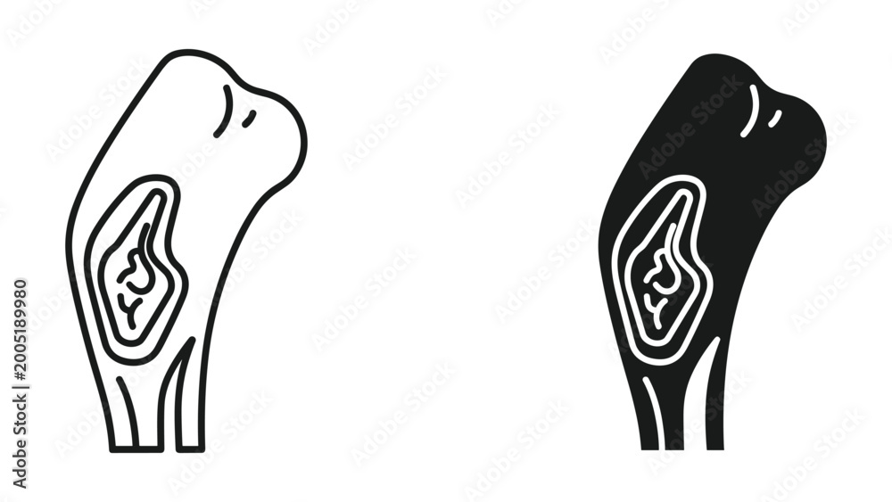 Obraz premium Vector illustration of a human ear in black and white on a white background for medical or educational use