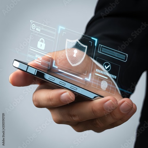 Futuristic AI Business Analytics & Digital Interface Collection