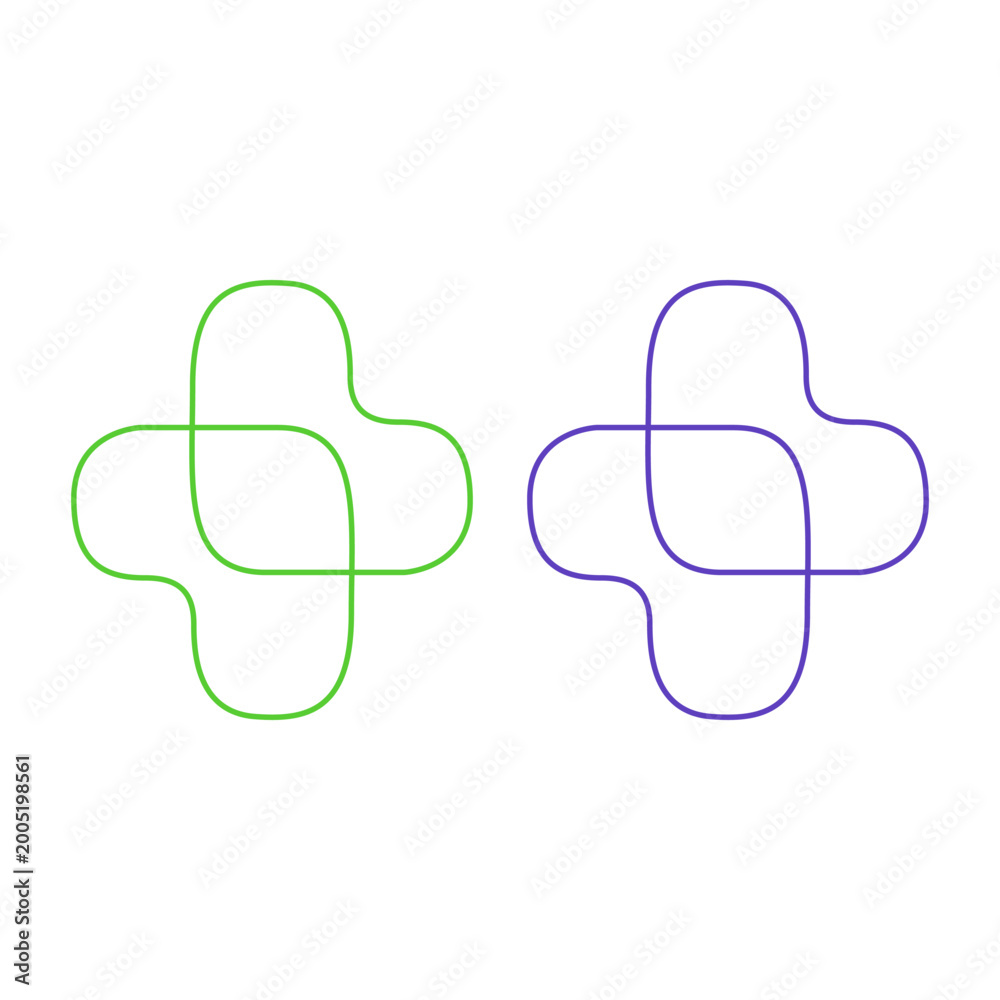 Obraz premium MEDICAL CROSS SIGN SYMBOL LOGO VECTOR