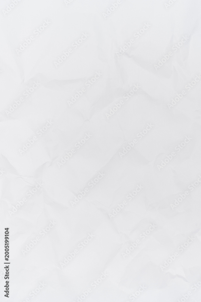 Obraz premium White Crumpled Paper Texture Background