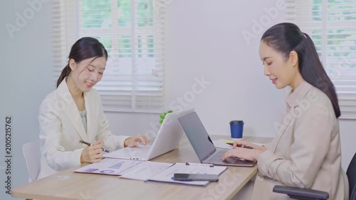 A team of computer business professionals in an office company.