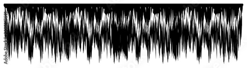 Tableau sur toile Sharp jagged spikes and needle like lines forming dense horizontal fringe textur