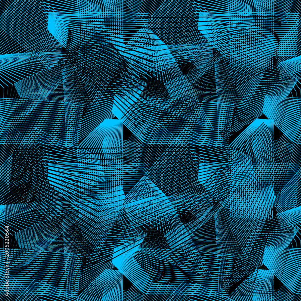 Ταπετσαρία Seamless blue background of straight geometric lines