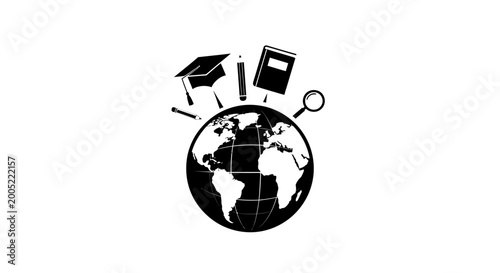 A simple illustration combining a short descriptive sentence and clear visual tags into one easy to understand image concept