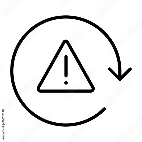 Free Download Warning icon vector. alarm Illustration sign. risk symbol. danger logo. - GFXLoad