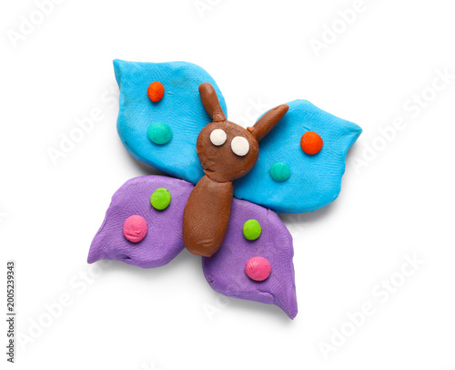Cute butterfly made of plas...
