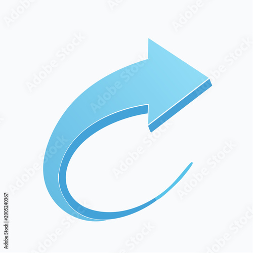 Blue 3D Arrow Icon Free Download Blue 3D Arrow Icon - GFXLoad