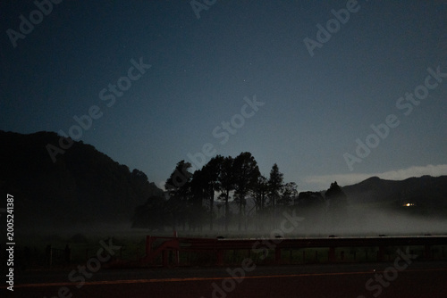 sunset in the mountains