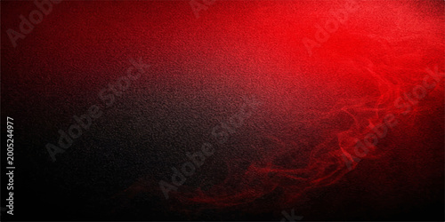 Schilderij op canvas A dark vintage red grunge background with a textured paper wall pattern and smok