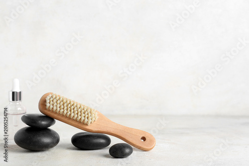 Body massage brush with spa...