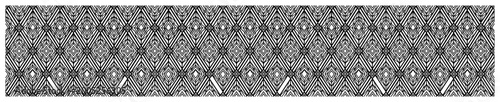 Fotografie Geometric star and diamond grid pattern with kaleidoscopic details in monochrome