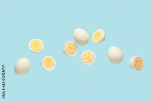 Flying boiled chicken eggs ...