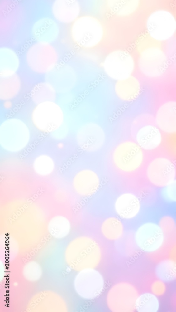Obraz premium Colorful Dreamy Bokeh Background with Soft Glowing Light Orbs
