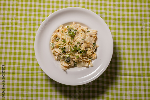 Pasta mit lachs