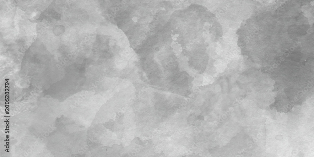 Fototapeta premium Black and white old stained grunge grey shades watercolor background, brush strokes in white and black shades. Abstract painting art backgrounds, white color grunge texture