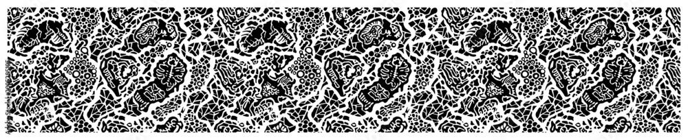 Fototapeta premium Intricate cellular texture with complex organic structures and microscopic line details