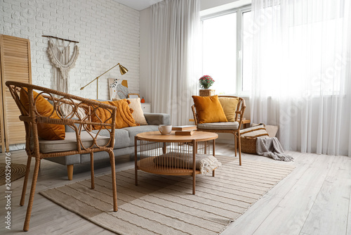 Interior of stylish living ...