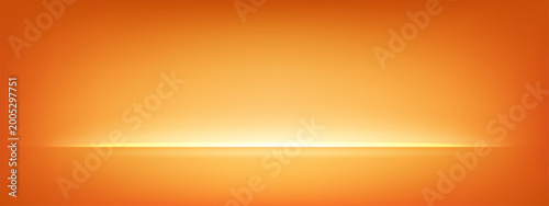 Slika na platnu Orange limbo background for abstract studio design