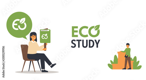 Принти на полотні Man holding eco friendly tablet device.
