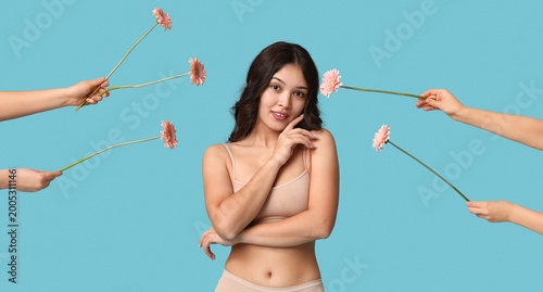 Beautiful young Asian woman...