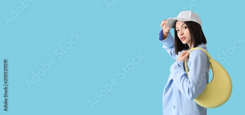 Beautiful young woman with ...
