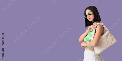 Beautiful young woman with ...