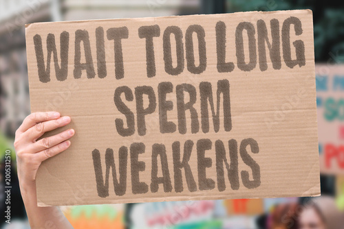 Fotografie "Wait Too Long Sperm Weakens" research confirms delayed fatherhood measurably weakening adult modern daily sperm quality