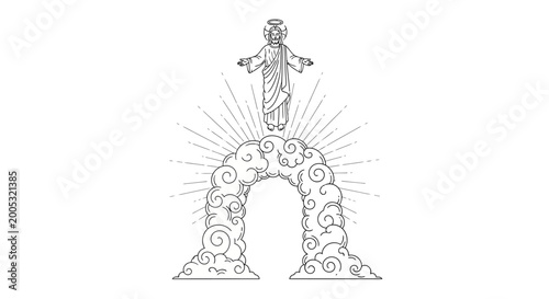 Fotografie Jesus Christ Crucifix Statue Figure.