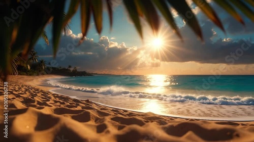 sunset on the beach