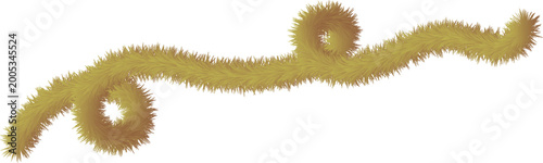 Photos Fluffy brown gold smooth hairy flowing line tabular for decoration
