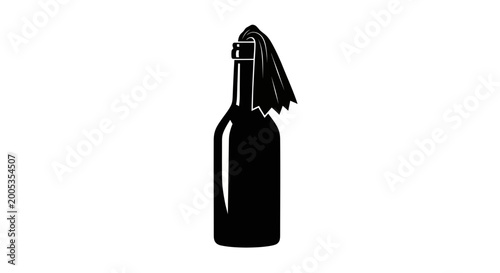 Foto Molotov Cocktail Icon - Vector Illustration