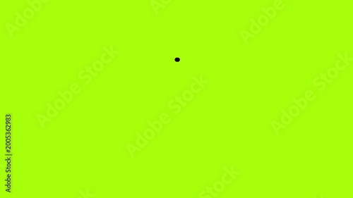 Spiral circular animation for loading icon on a green screen