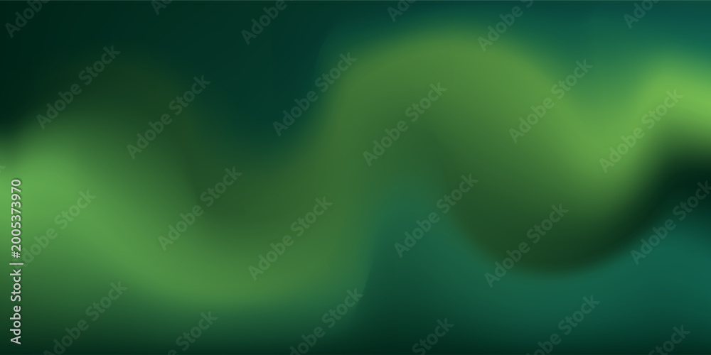 Fototapeta premium Abstract blurred gradient mesh background in green.