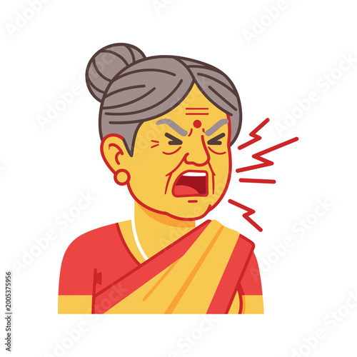Photos Angry Elderly Woman Yelling, Frustrated Senior Woman Expressing Anger