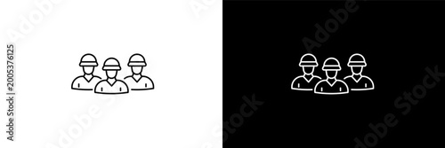 Tableau sur toile brigade outline icons in army and milatry category
