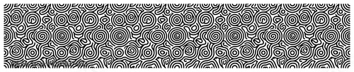 Swirl pattern border with organic maze lines in hand drawn doodle style