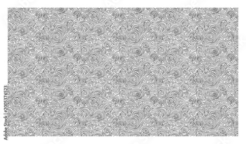 Intricate line pattern with dense swirling spirals in abstract monochrome style