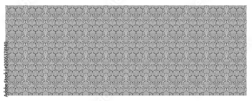 Hexagonal geometric pattern with intricate line art for modern decorative background